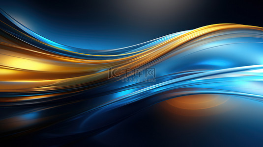 优雅背景图片_优雅的抽象线条蓝色背景3