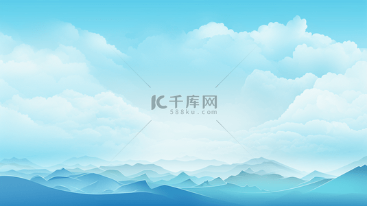 蓝色白云天空背景17