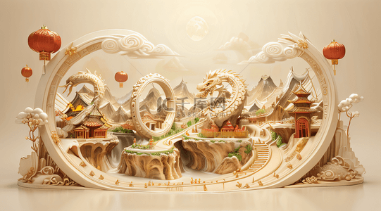 春节字体背景图片_2024年中国风艺术字背景