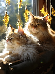 窗台两只可爱的小猫12