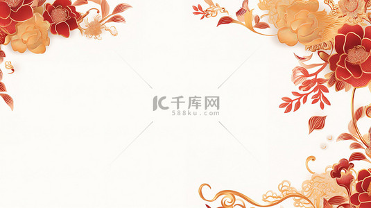壁纸背景图片_春节花朵白色壁纸背景13