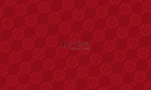 中式新年纹理平铺国风红色节日背景