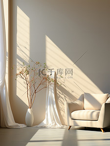 商业摄影背景图片_窗帘窗户椅子电商背景10