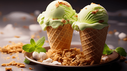 冰棍摄影照片_美味可口的冰淇淋雪糕