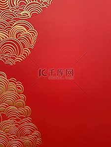 国庆背景图片_金箔简约纹理红色新年背景10