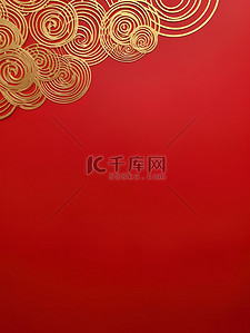国庆背景图片_金箔简约纹理红色新年背景3