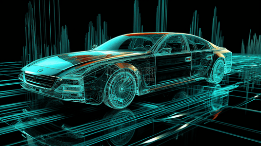 汽车设计背景图片_科技感未来汽车设计图片背景12
