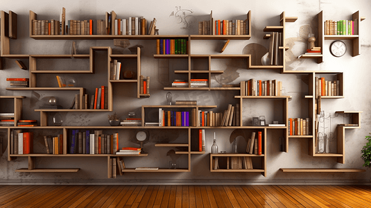 现代家装舒适的书房