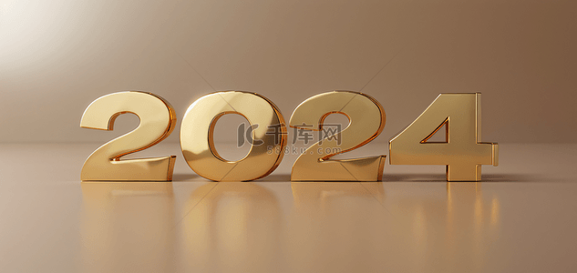 2024年新年元旦金色背景图片8