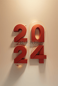 红色背景立体背景背景图片_2024年新年元旦金色背景图片60