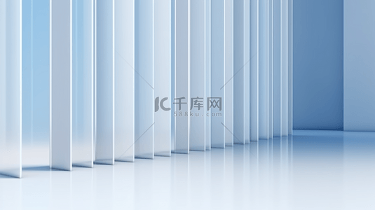 浅蓝色百叶窗透明玻璃长虹玻璃空间背景图片