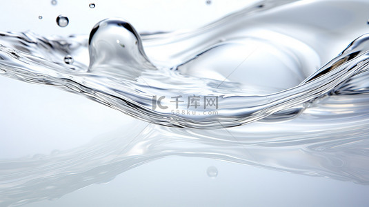 白色背景背景图片_化妆品透明液体白色背景12