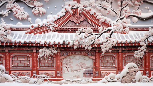 紫禁城故宫大雪纷飞11设计图