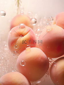 水泡背景背景图片_柔和桃子水泡背景8