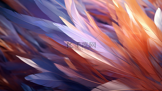 五彩羽毛的抽象背景10