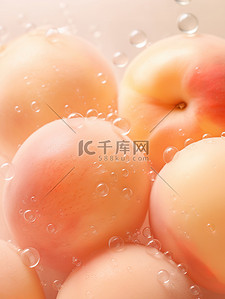 柔和桃子水泡背景11