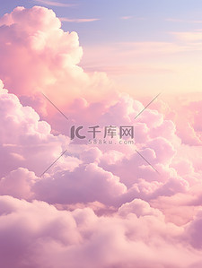 天空中的粉色彩云11背景图片
