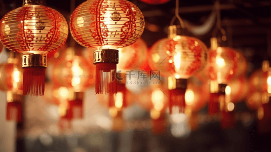元旦节红色背景图片_红色新年中国年喜庆灯笼背景背景图