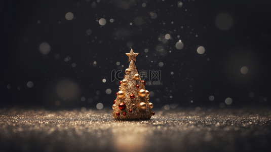 14设计背景图片_冬季圣诞节圣诞树简约背景14设计