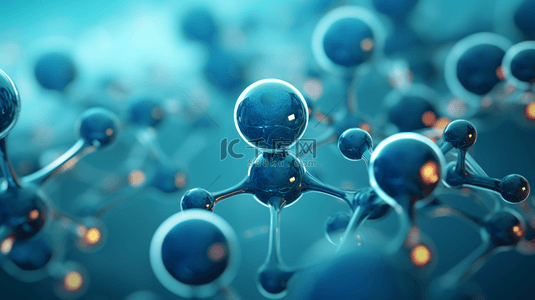 化学生物背景图片_分子科学微观世界分子模型背景5背景图片