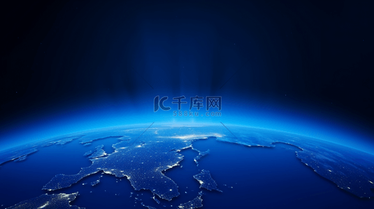 蓝色科技素材背景图片_蓝色地球太空背景6背景素材