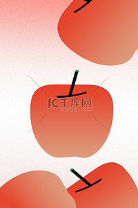 苹果红色弥散风广告背景