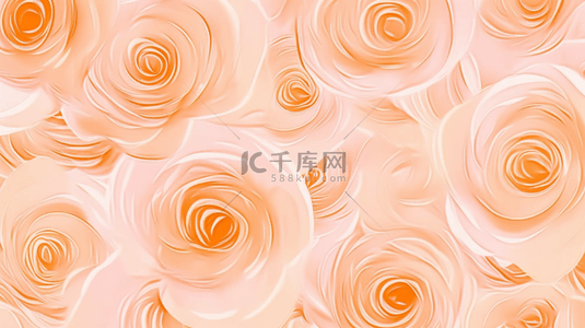 柔和桃色渐变半透明玫瑰花4背景图片