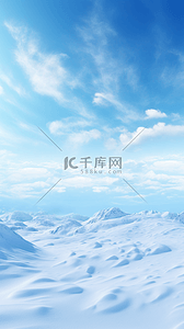 青海雪山背景图片_冬天冰冻寒冷氛围感天空雪山背景(8)