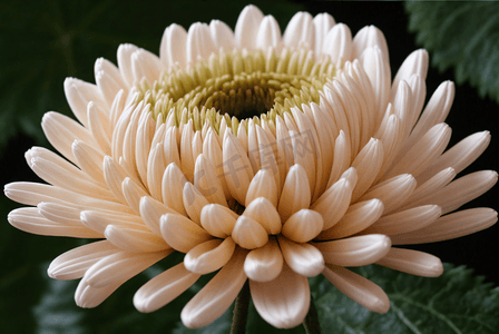 一朵盛开的白菊花高清图片8