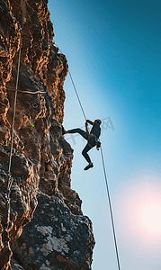 企业文化攀登登山人物攀爬励志摄影图22
