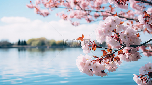 樱花背景图片_樱花盛开春天花朵5背景图