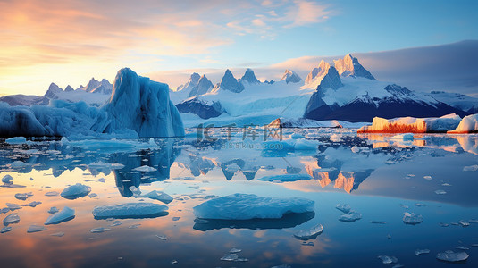 冰川融化全球变暖9设计图