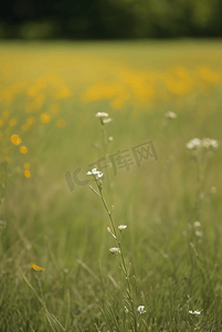 春天草地上的野草野花图片8