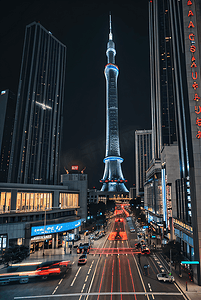 城市高楼建筑夜景图片99