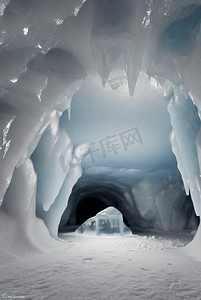 寒冷冬季结冰冰窖图片21
