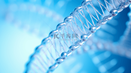 基因医疗背景图片_蓝色医学细胞生物科技基因DNA背景图7