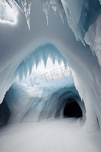 寒冷冬季结冰冰窖图片20