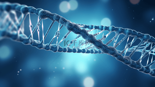 蓝色医学细胞生物科技基因DNA背景图5