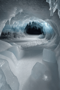寒冷冬季结冰冰窖图片18