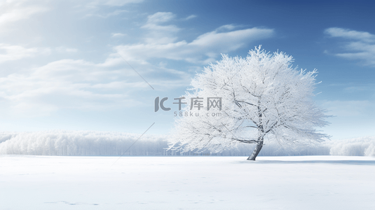 冬季漫天飞雪白色雪景唯美背景图23