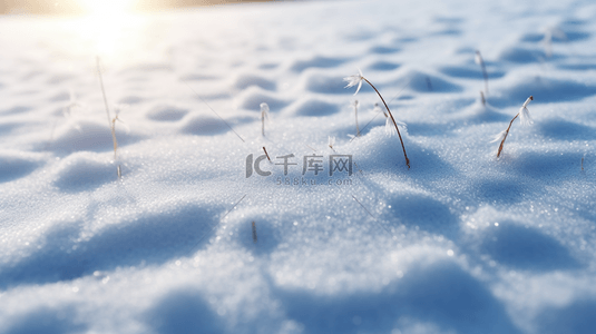 冬季大雪雪景自然风光简约背景图6
