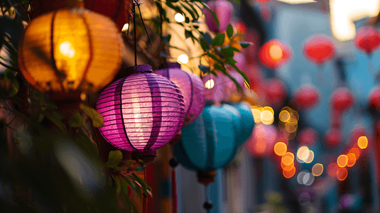 春节街景灯笼装饰8