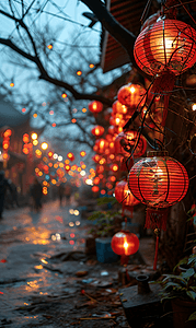 春节街景灯笼装饰21