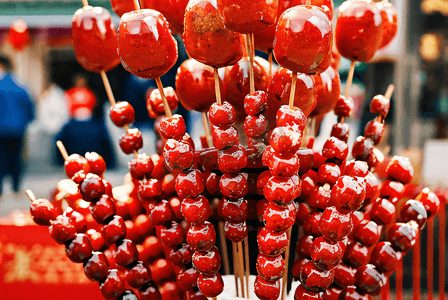 北京特色小吃冰糖葫芦摄影图3