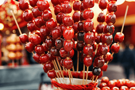 春节街景摄影照片_北京特色小吃冰糖葫芦摄影图0