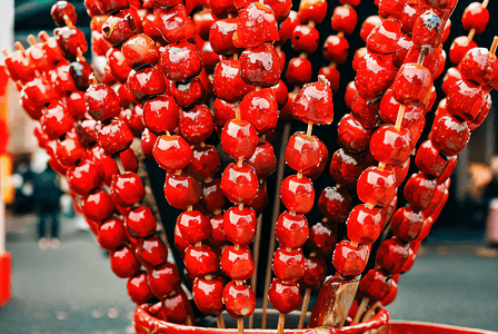 春节街景摄影照片_北京特色小吃冰糖葫芦摄影照片0