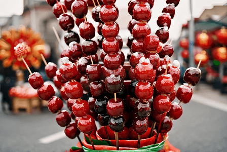 新年老北京冰糖葫芦摄影照片0