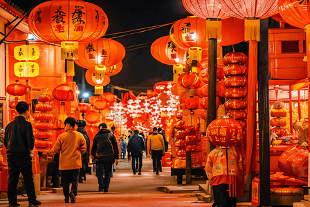 喜庆传统中国风红色灯笼摄影照片7
