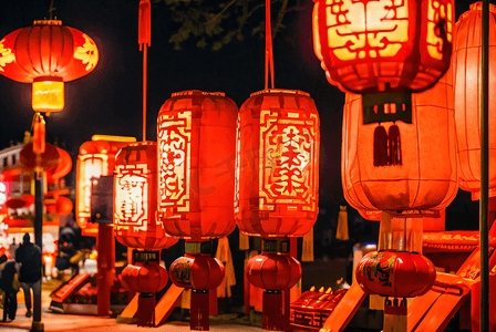 喜庆传统中国风红色灯笼摄影照片6