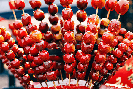 北京特色小吃冰糖葫芦摄影图4